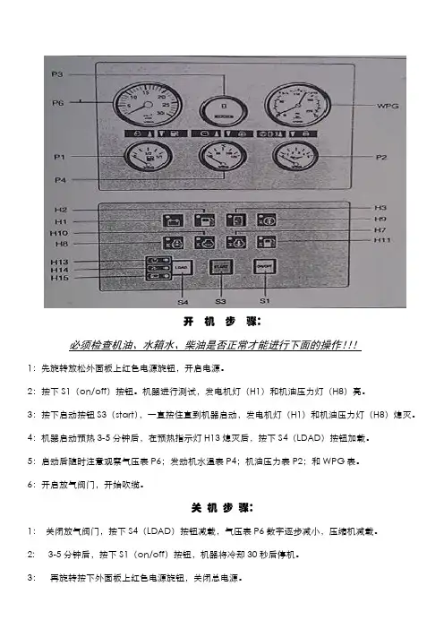 阿特拉斯空压机开机步骤