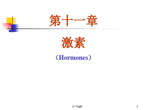 级生物工程药物化学第十一章激素