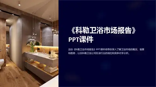 《科勒卫浴市场报告》课件