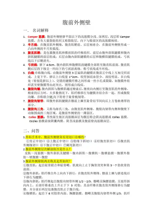 腹前外侧壁-解剖重点参考答案(2)