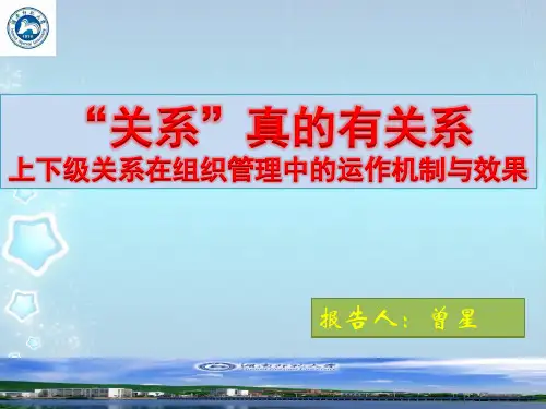 上下级关系在组织管理中的运作机制与效果
