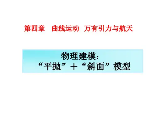 平抛运动：“平抛”+“斜面”模型