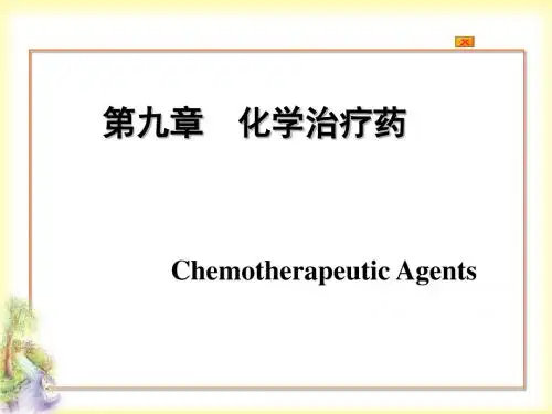 【PPT】化学治疗药概要