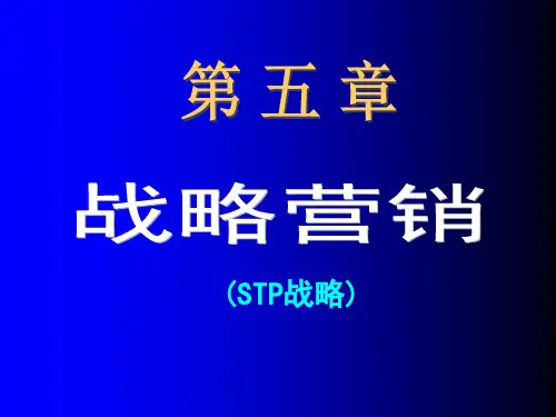 第五章 战略营销(战略STP)-参考课件