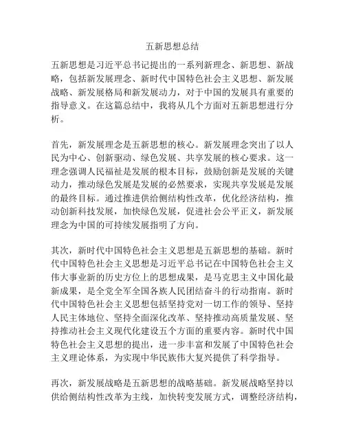 五新思想总结