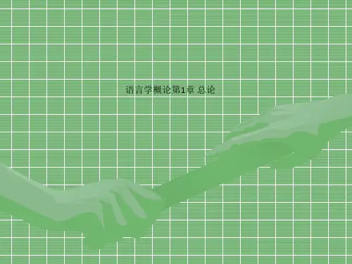 语言学概论第1章 总论