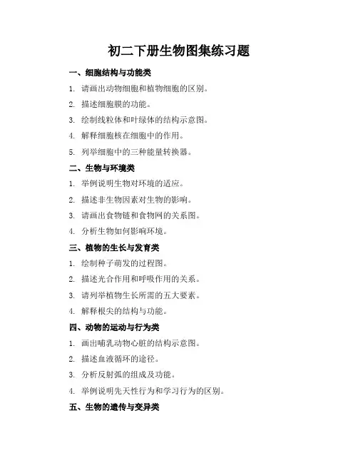 初二下册生物图集练习题