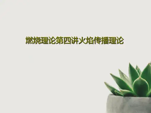 燃烧理论第四讲火焰传播理论共39页文档