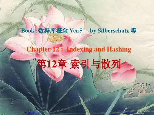 数据库系统概念12-索引与散列(1)汇编
