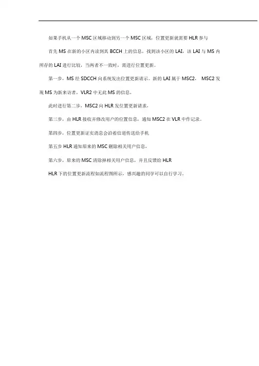 HLR下的位置更新讲稿
