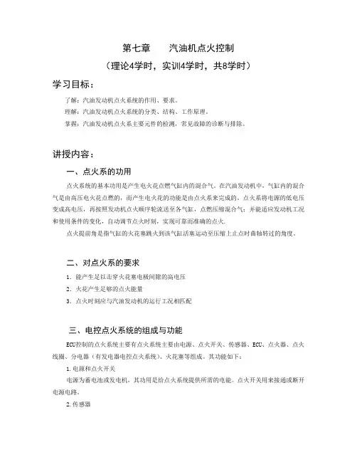 第七章    汽油机点火控制
