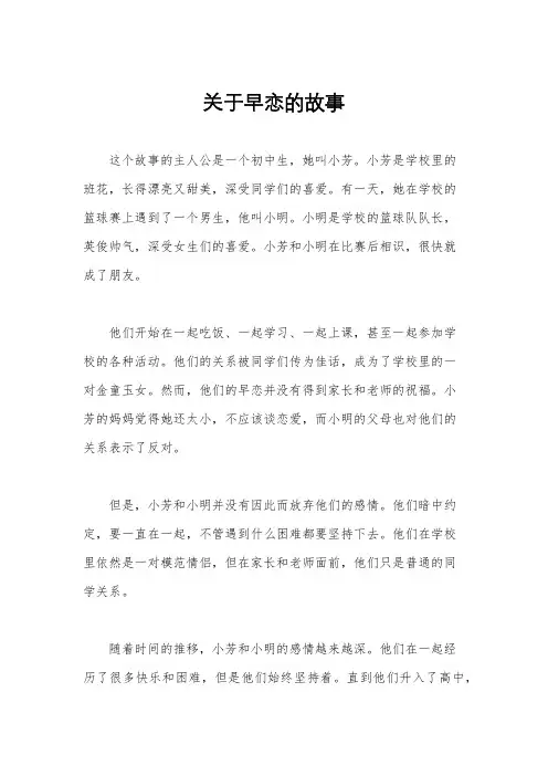 关于早恋的故事