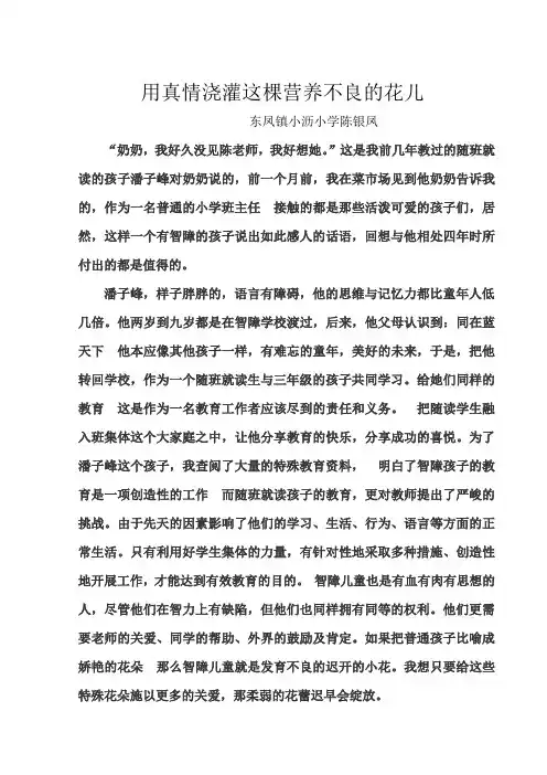 随班就读生论文Microsoft Word 文档 (2)
