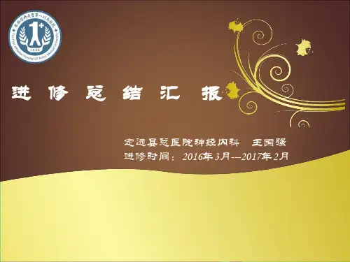 进修个人总结(优选)