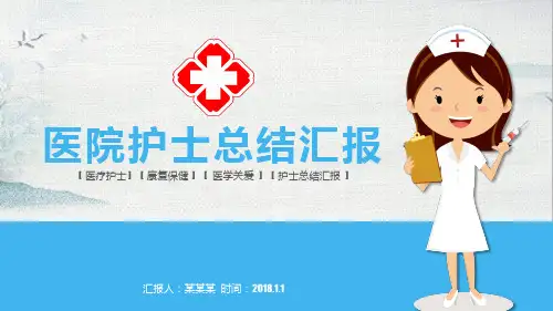 2018医院护士长年终工作总结汇报模版ppt通用模板