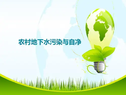 农村地下水污染与自净教学课件