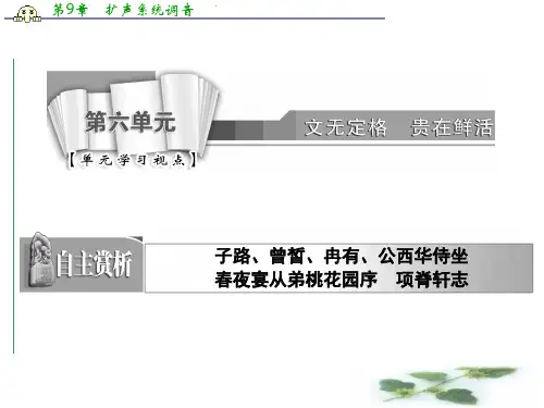 高中语文人教选修《中国古代诗歌散文欣赏》课件：第六单元 项脊轩志