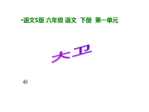 语文S版六下《大卫》