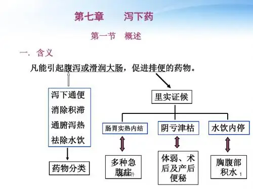 泻下药  ppt课件