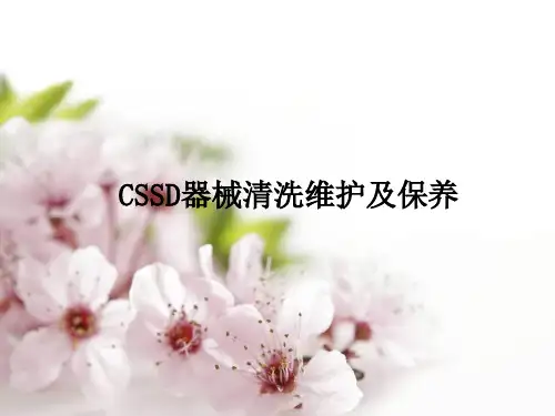器械清洗维护及保养PPT课件