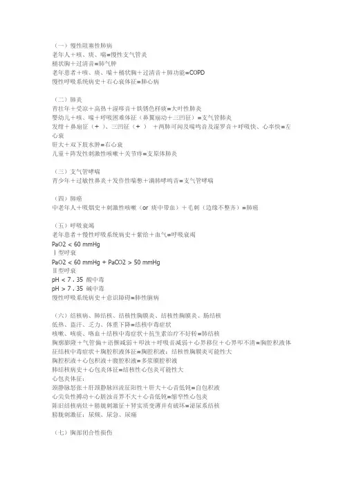 病例分析万能模板