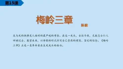 第15课  梅岭三章 课件-统编版语文七年级上册(2024)(共27张ppt)