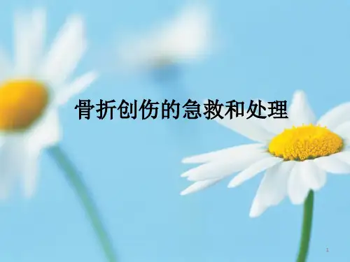 骨折创伤的急救和处理PPT课件