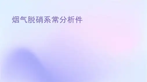 烟气脱硝系统常见问题分析课件