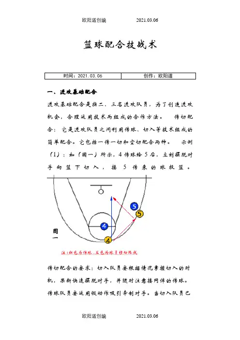 篮球基本战术(带图解)之欧阳道创编