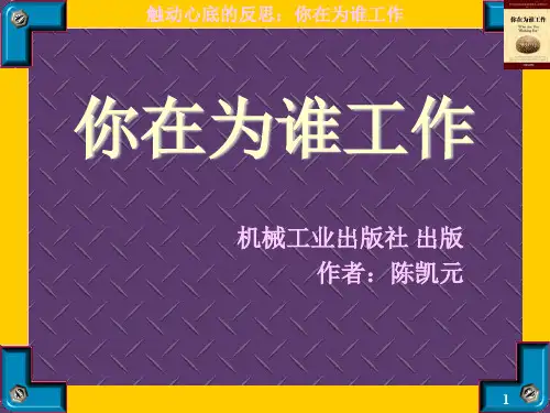你在为谁工作(ppt 118页)