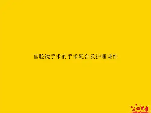 宫腔镜手术的手术配合及护理ppt正式完整版