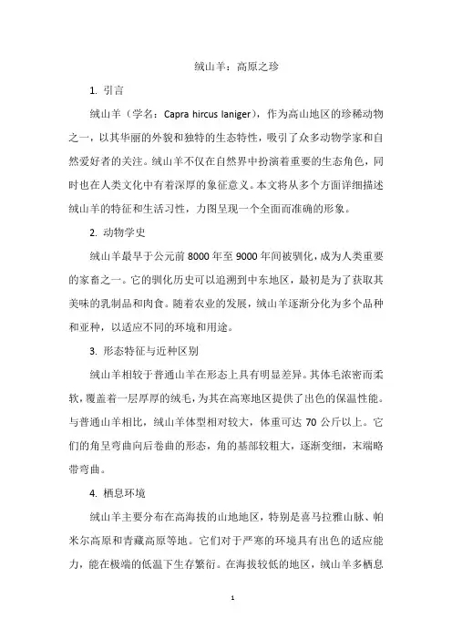 绒山羊：高原之珍
