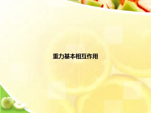重力基本相互作用ppt文档