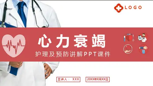 心力衰竭护理及预防讲解PPT教学模板