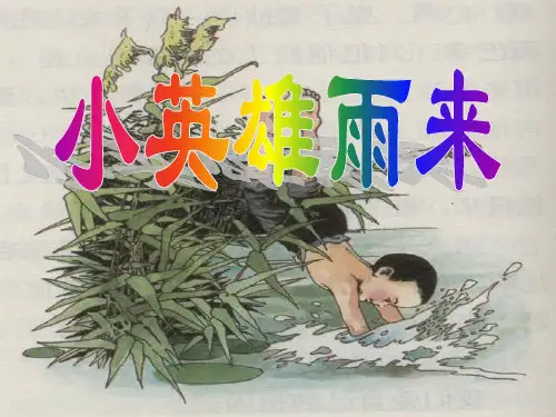 《小英雄雨来》PPT课件