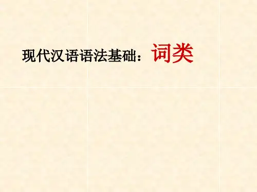 现代汉语语法词类-精选文档