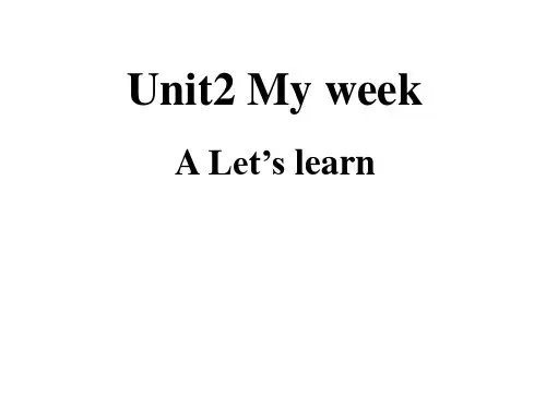 人教版(PEP)五年级上册Unit2MyweekALet’slearn课件