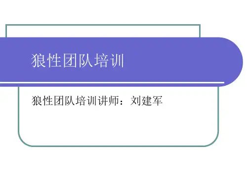 狼性团队培训教材