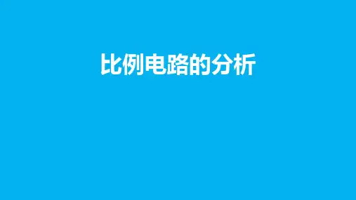 高二物理竞赛课件比例电路的分析