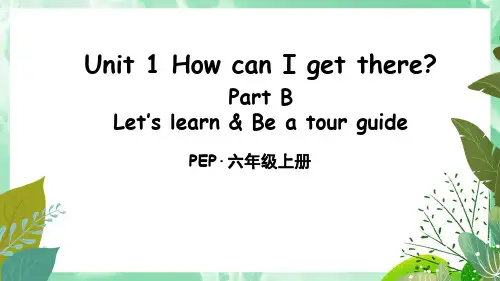 人教版PEP英语六年级上册Unit 1 Part B 第1课时课件
