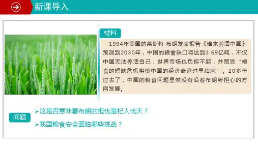 地理人教版(2019)选择性必修3 2.3中国的耕地资源与粮食安全(共48张ppt)
