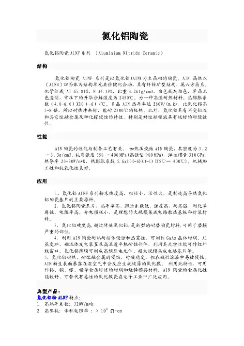氮化铝陶瓷