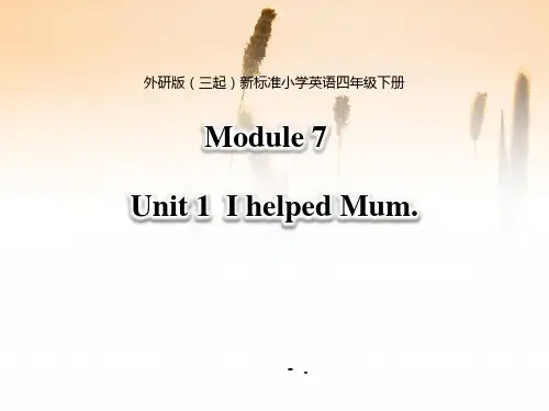 《I helped Mum》PPT课件