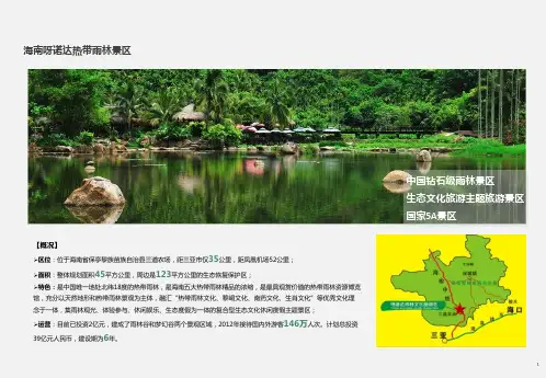 海南呀诺达热带雨林景区案例详解