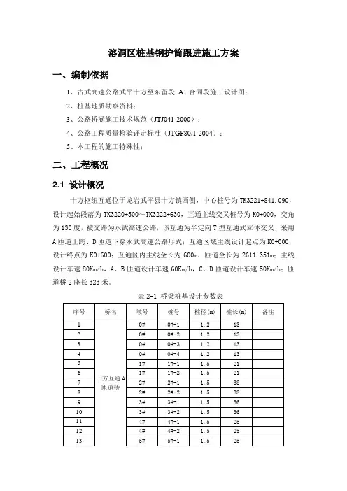 溶洞群桩基钢护筒跟进法施工方案