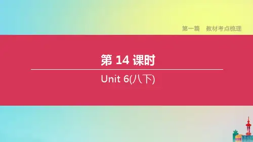 江苏连云港2020中考英语教材梳理第14课时Unit6(八下)课件