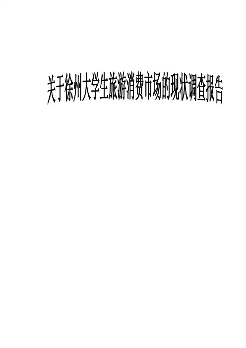 关于大学生旅游消费的现状及影响因素调查报告 (2)