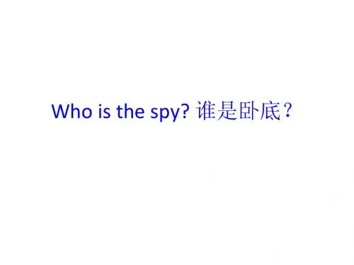谁是卧底
