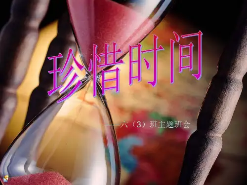《关于珍惜时间》PPT课件.ppt