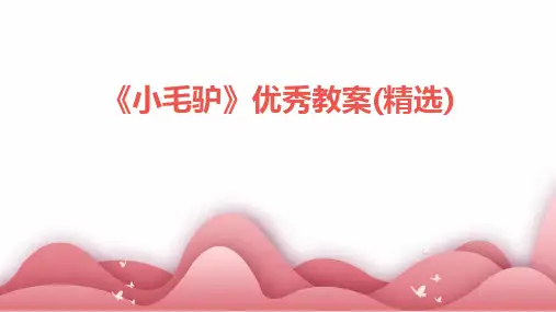 《小毛驴》优秀教案(精选)